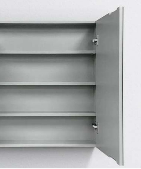 PSH-7575MW Brighton Collection Mirror Shaving Cabinet Matt White 750mm