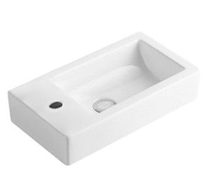 PW5025R - Above Counter / Wall Hung Basin 500x250x130MM