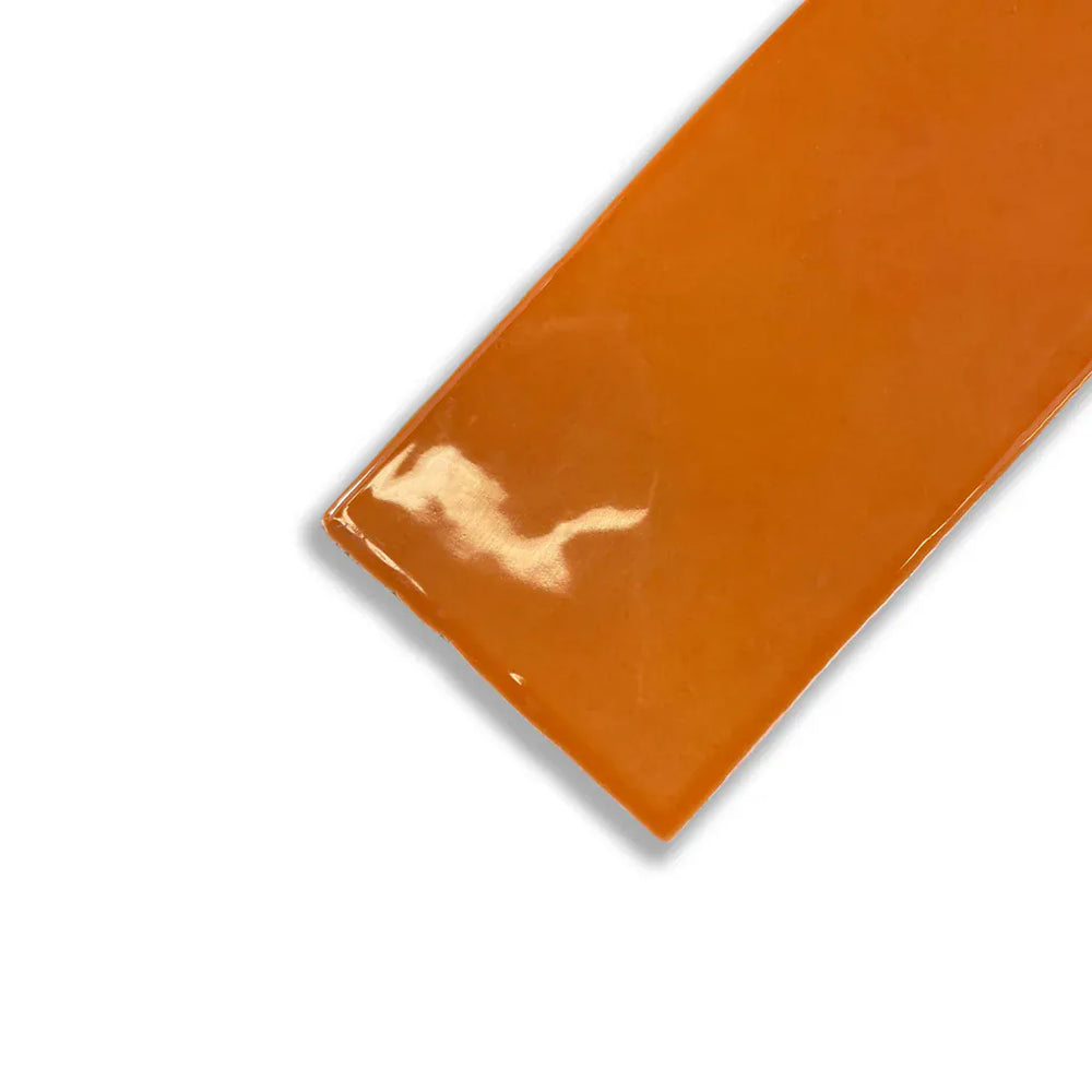 Casablanca Orange Gloss Subway Tile 58X242mm