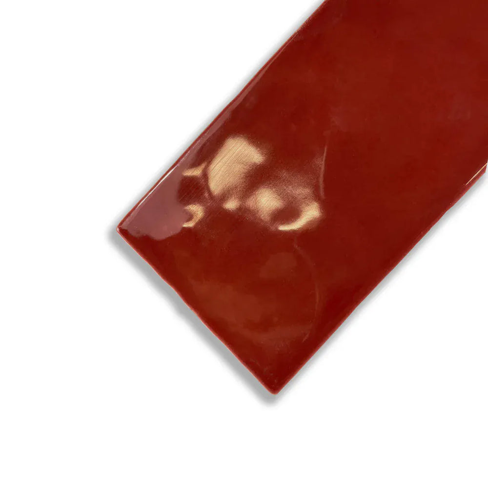 Casablanca Red Gloss Subway Tile 58X242mm