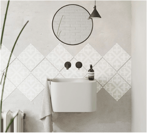 STI Tile Picasso Evo Bloom Pale Pattern Tile 200x200mm