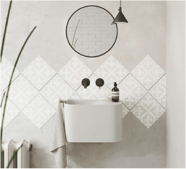 STI Tile Picasso Evo Bloom Pale Pattern Tile 200x200mm