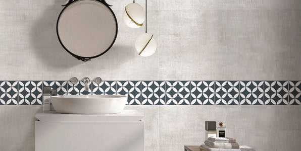 Picasso Evo Great Dane Navy Blue Pattern Tile 200x200mm