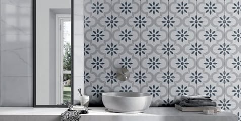 Picasso Lantern White Pattern Tile 200x200mm