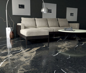 Everstone Superb Marble Natural Finish 600x600mm Made in Italy - Pierre Black