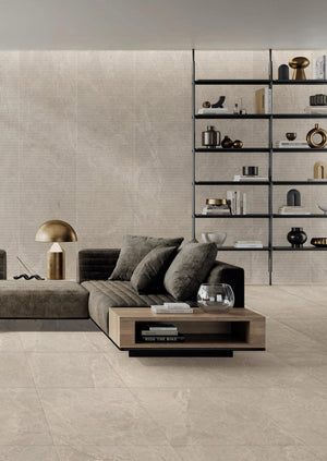 DSS Tile Pietra Sand Strip Mosaic 28x600mm Strips 300X600X10mm