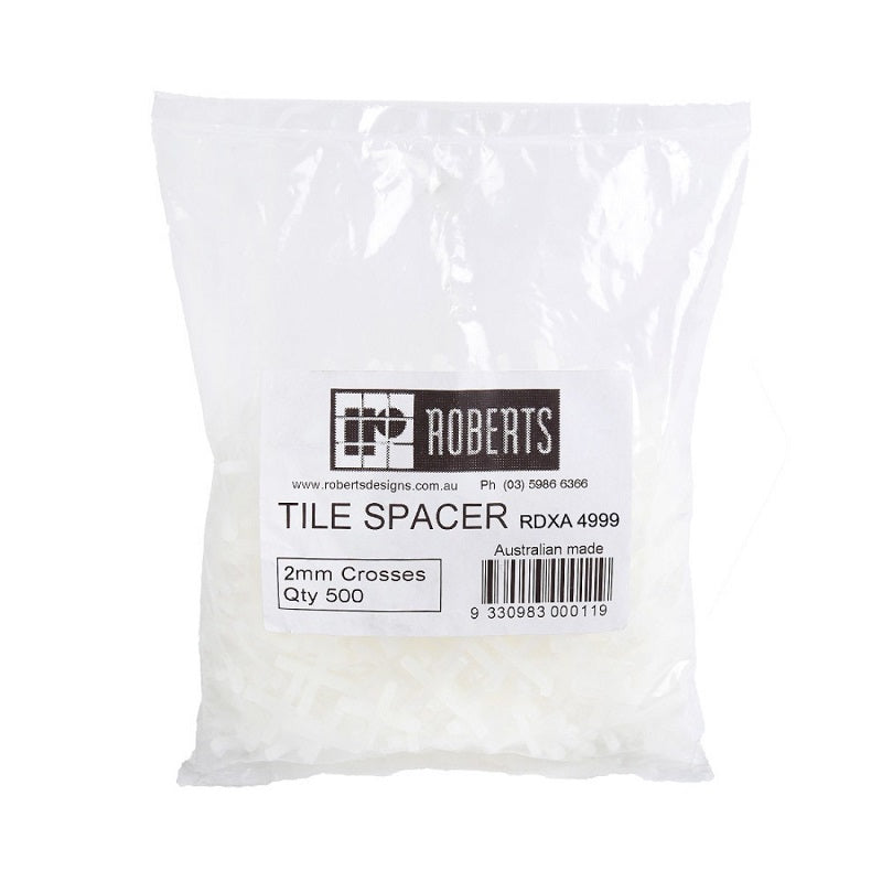 RDXA4999 ROBERTS DESIGN X SHAPE SPACER 2MM*500 BAG
