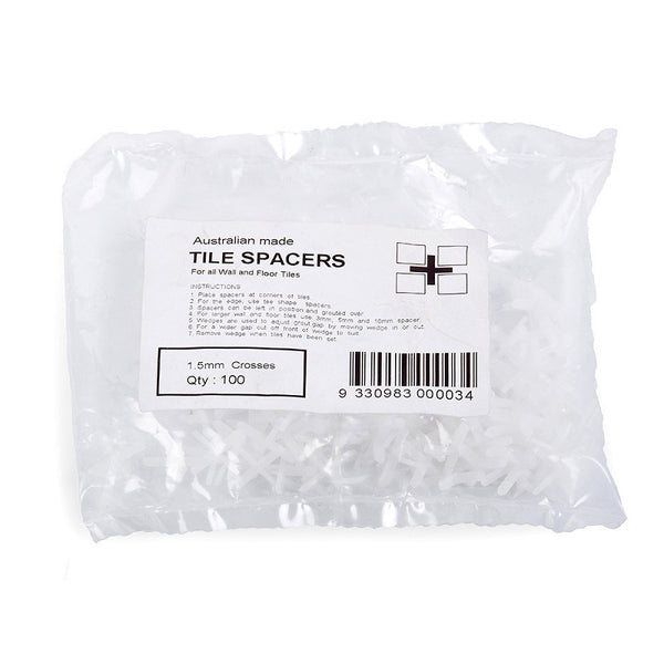 RDXA5000 ROBERTS DESIGN X SHAPE SPACER 1.5MM*100 BAG