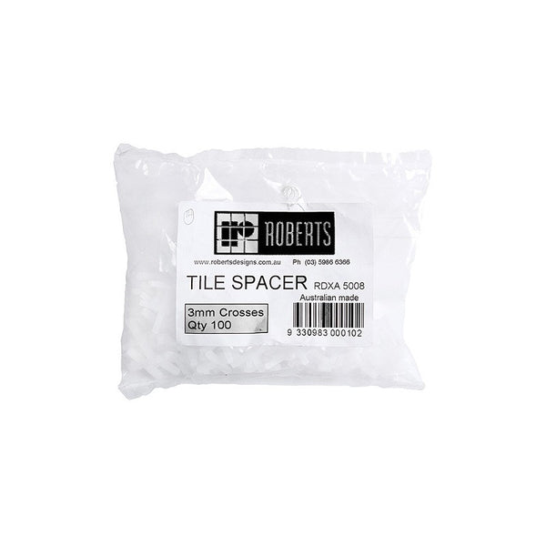 RDXA5008 ROBERTS DESIGN X SHAPE SPACER 3MM*100 BAG