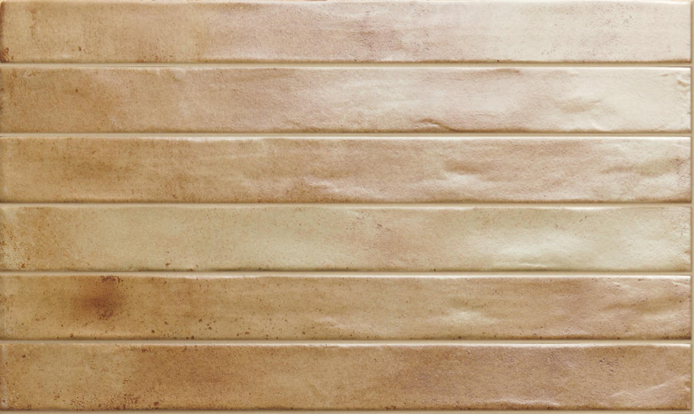 Graffiti Beige Satin Subway Tile 48X450mm