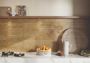 DSS Tile RON0013 GRAFFITI SUBWAY BEIGE SATIN 48X450MM J92631