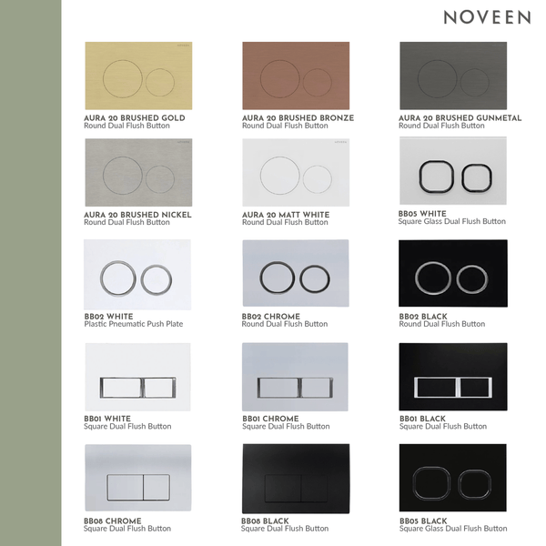 Noveen Toilets V7201 — PARIS SMART Rimless Wall Hung Toilet Suite