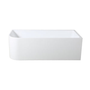 Corner MWBT-6R-1700-580 Right Corner BTW Bathtub Matte White  NON OVERFLOW 1700 x 730 x 580mm