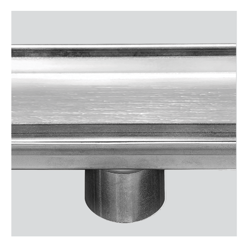 RobertsDesigns Showers 316 Stainless Steel Grate - Tile Insert Profile 50mm Dia Outlet, Stainless Steel Filter, Watermarked - Brushed Gunmetal Finish 70mm x 900mm