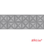 Victiles Tile SENGY310 60616 SENSORIAL DIAMOND GREY MATT 333X1000MM