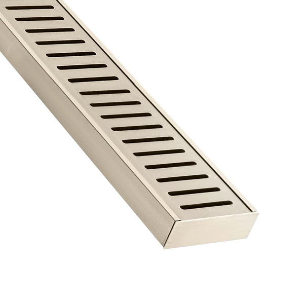Lauxes Showers Brushed Nickel Standard Floor Grate (SFG23) 5600x70x23mm