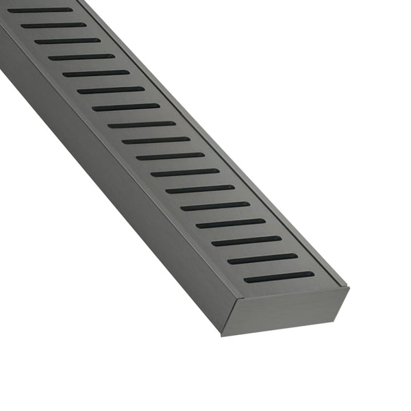 Lauxes Showers Gunmetal Standard Floor Grate (SFG23) 5600x70x23mm