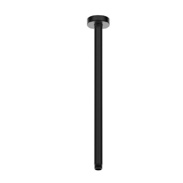 SH G009BK CURO Round Ceiling dropper 40cm Matt Black finish