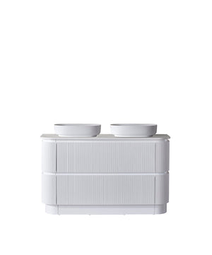 Avia Vanities Hudson 1500mm Floor Standing Matt White Vanity