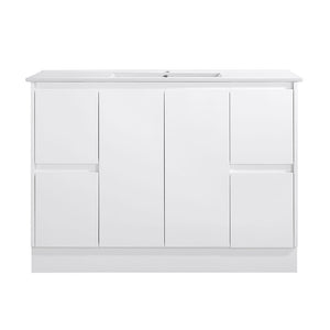 SK7-1200MW Sammy Collection Vanity 1200mm - Matt White Single Bowl / Double Bowls