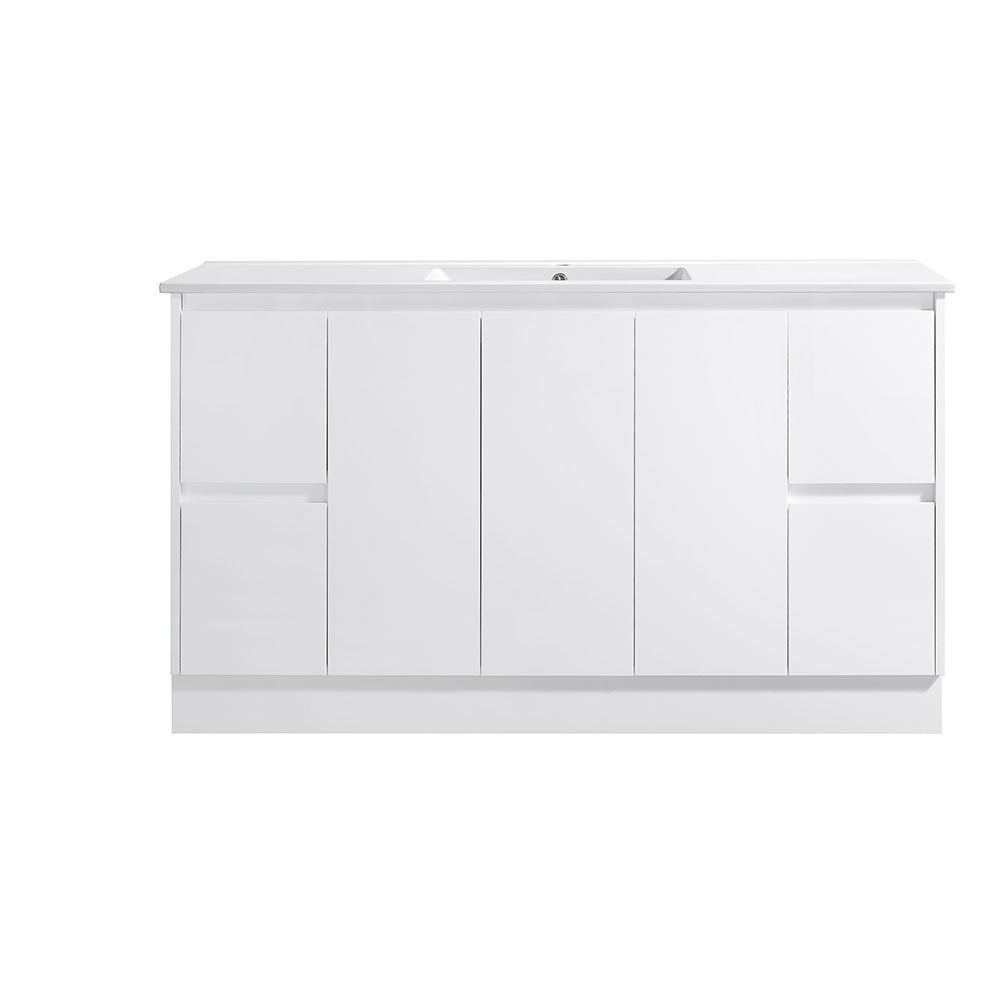 SK7-1500WM Sammy Collection Vanity 1500mm - Matt White Single Bowl / Double Bowls