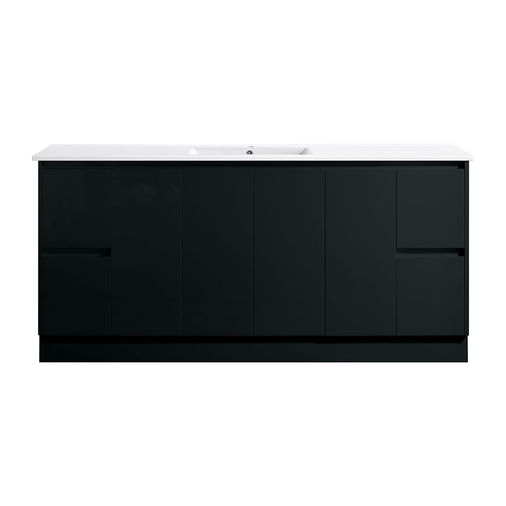 SK7-1800WBM Sammy Collection Vanity 1800mm - Matt Black Double Bowls