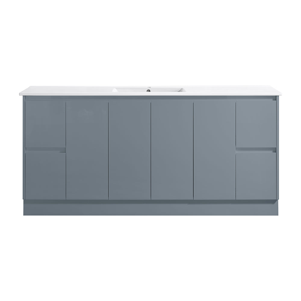 SK7-1800WGM Sammy Collection Vanity 1800mm - Matt Grey Double Bowls
