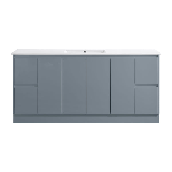 SK7-1800WGM Sammy Collection Vanity 1800mm - Matt Grey Double Bowls