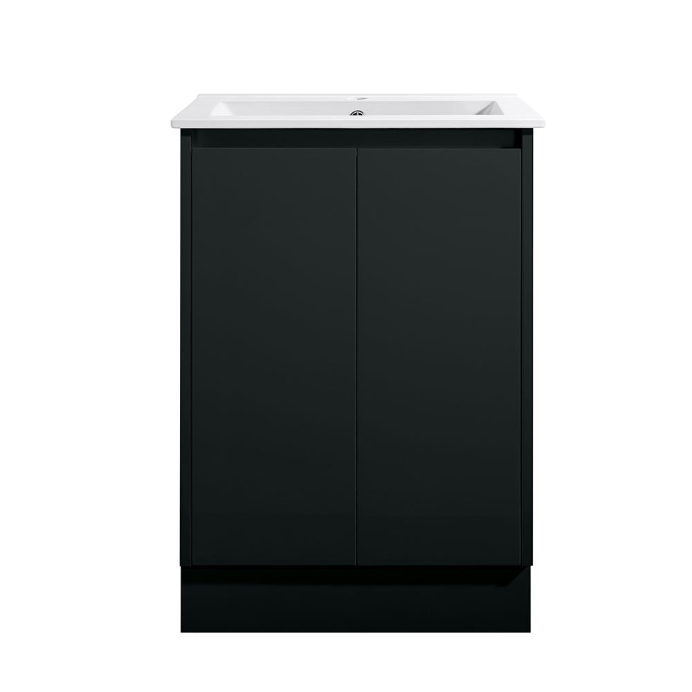 SK7-600WBM Sammy Collection Vanity 600mm - Matt Black Single Bowl