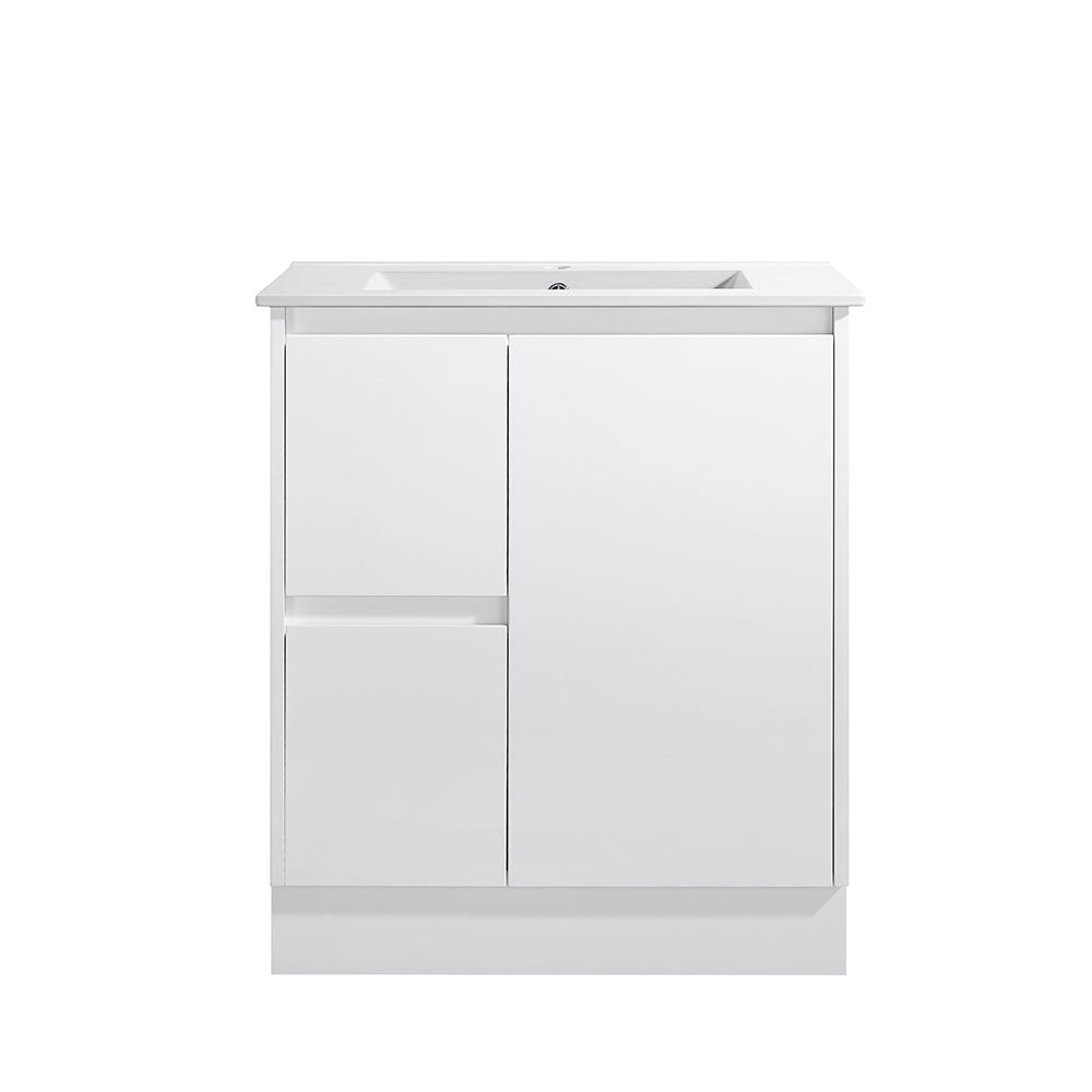SK7-750WM Sammy Collection Vanity 750mm - Matt White Single Bowl