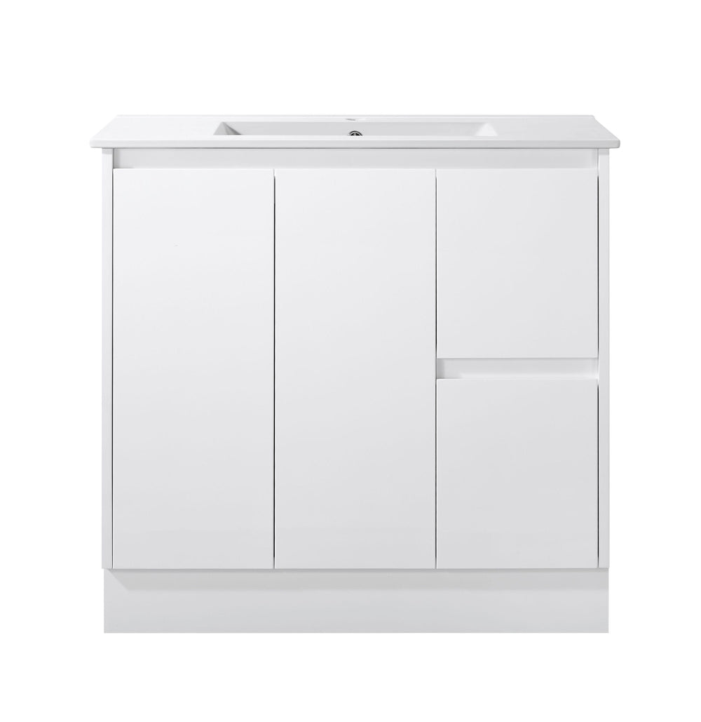 SK7-900W Sammy Collection Vanity 900mm - Gloss White Single Bowl