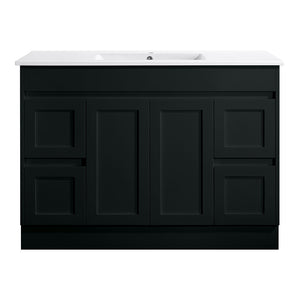 SK76-1200WBM Quinn Collection Vanity 1200mm - Matt Black Single Bowl / Double Bowls