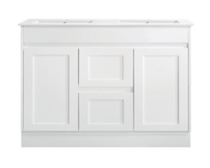 Avia Vanities SK76-1200WM Quinn Collection Vanity 1200mm - Matt White Single Bowl / Double Bowls