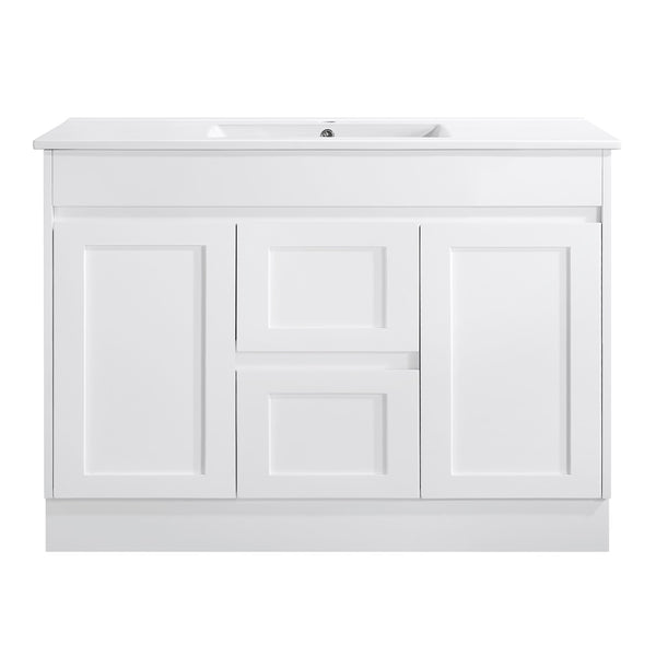 SK76-1200W Quinn Collection Vanity 1200mm - Gloss White Single Bowl / Double Bowls