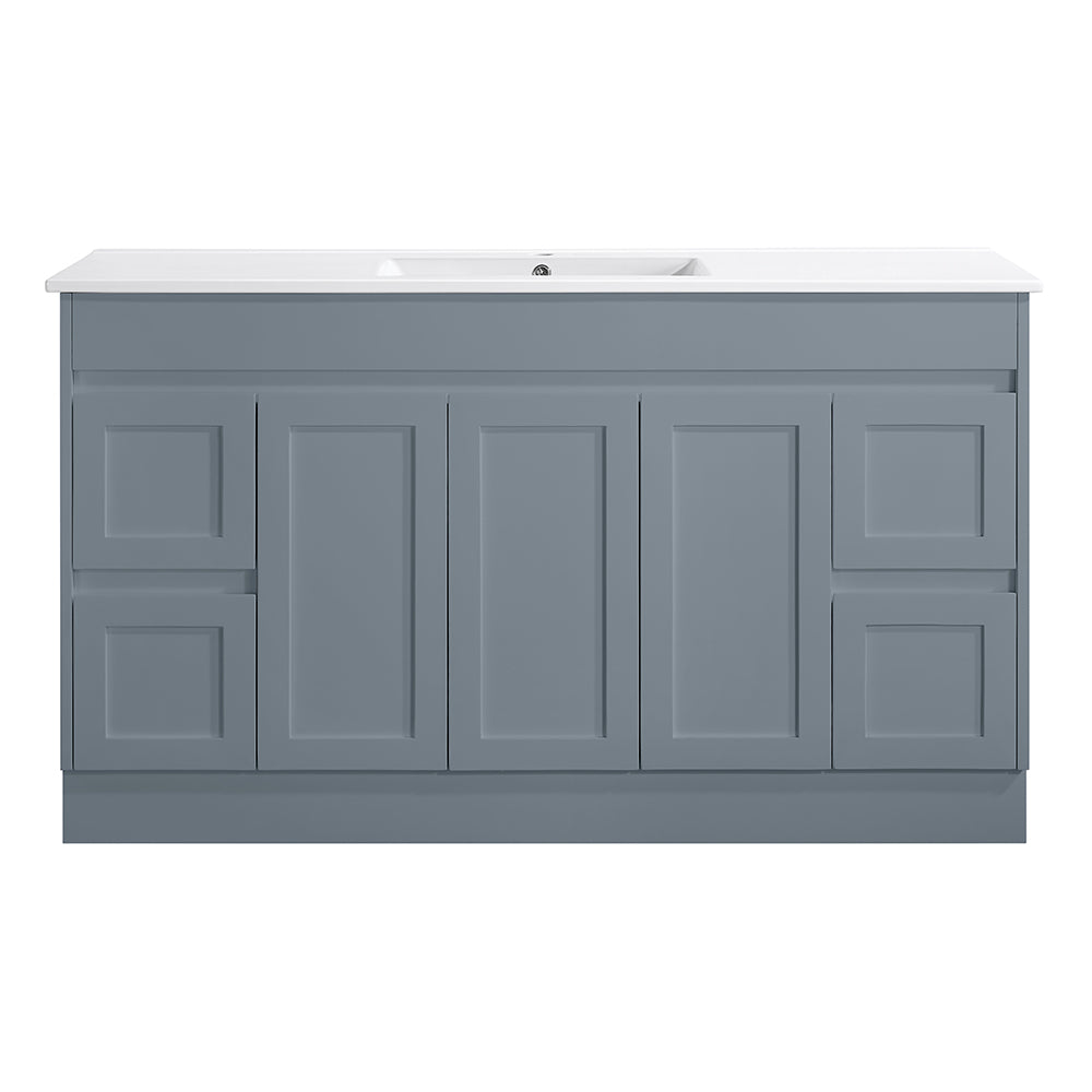 SK76-1500WGM Quinn Collection Vanity 1500mm - Matt Grey Single Bowl / Double Bowls