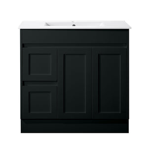 SK76-900WBM Quinn Collection Vanity 900mm - Matt Black Single Bowl