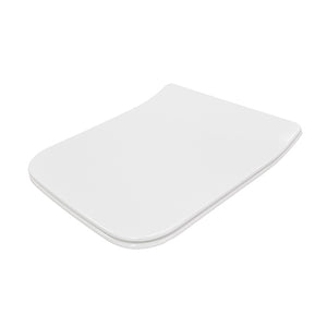 SQL623 – Slim Square Toilet Seat Cover, White