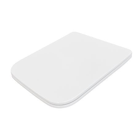 SQW215 – Flat Square Toilet Seat Cover, White