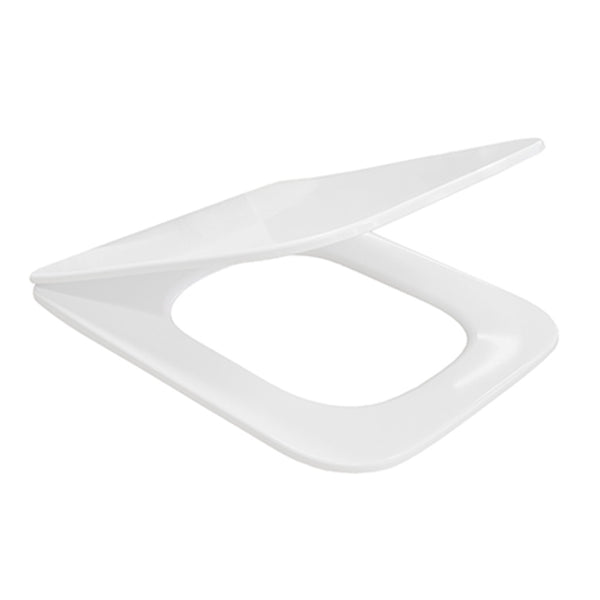 SQW215 – Flat Square Toilet Seat Cover, White