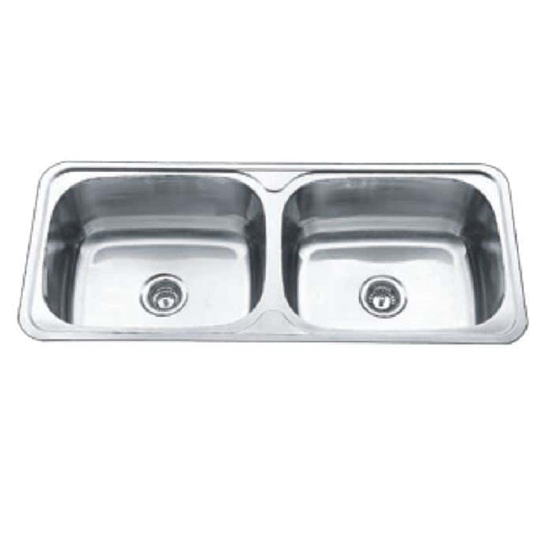 SS A120 LAVASSA Double 45L Laundry Tub with Optional Bypass