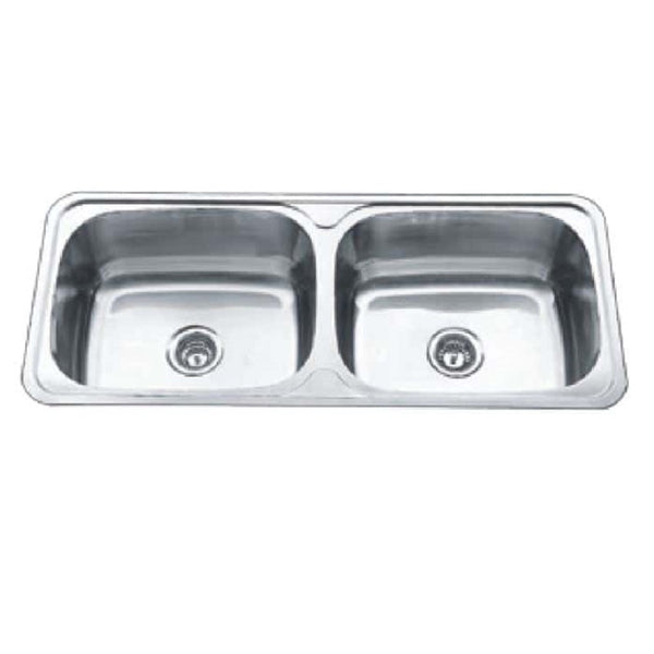 SS A120 LAVASSA Double 45L Laundry Tub with Optional Bypass