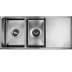 SS 9845R COUNTERTOP SINK ONE AND 3/4 BOWL WITH DRAINER
