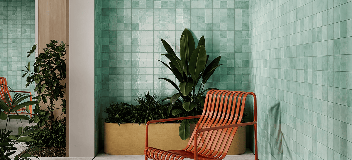 Sartoria Alchemica Verdea Gloss Subway Tile 100x100mm