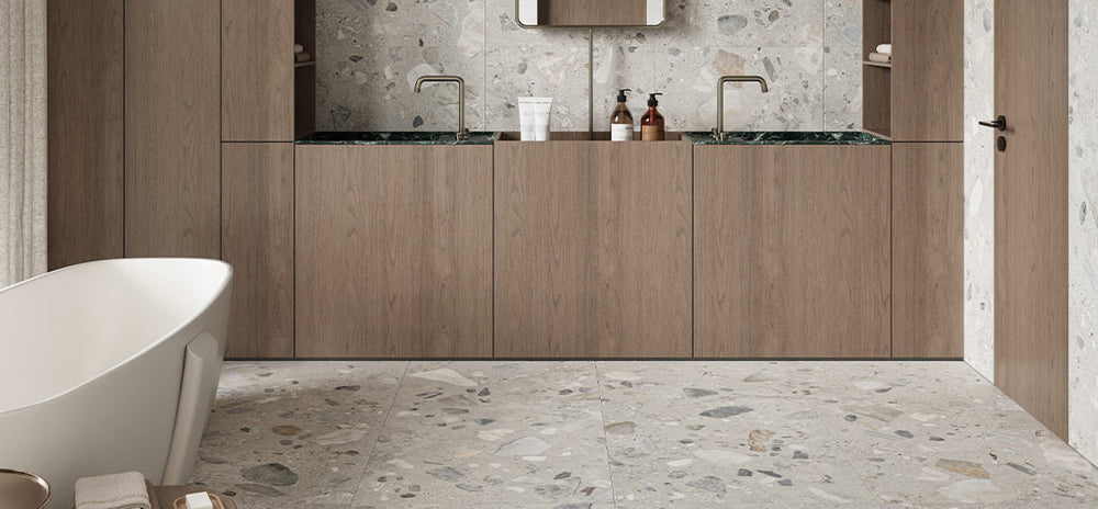 Entiva Sacred Salt Matt P4 Stone Look Tile 600x600mm Rectified