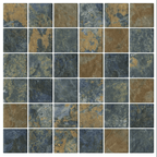 GNS Tile STH036 2SR1 SOUTH PACIFIC SAMOA VERDIGRIS MOSAIC 47X47