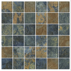 STH036 2SR1 SOUTH PACIFIC SAMOA VERDIGRIS MOSAIC 47X47