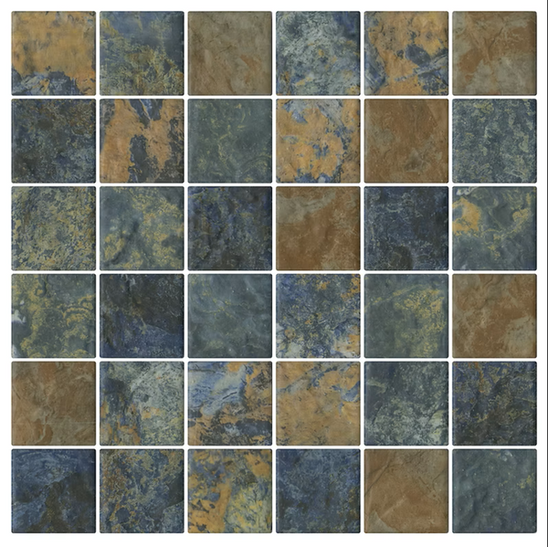 STH036 2SR1 SOUTH PACIFIC SAMOA VERDIGRIS MOSAIC 47X47