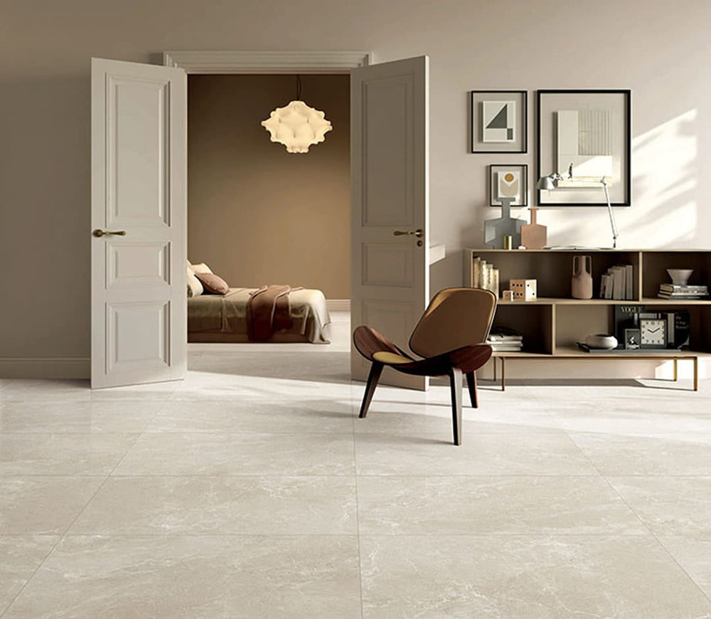 Entiva Orra Sand Matt Stone Look Tile 600x1200mm Rectified