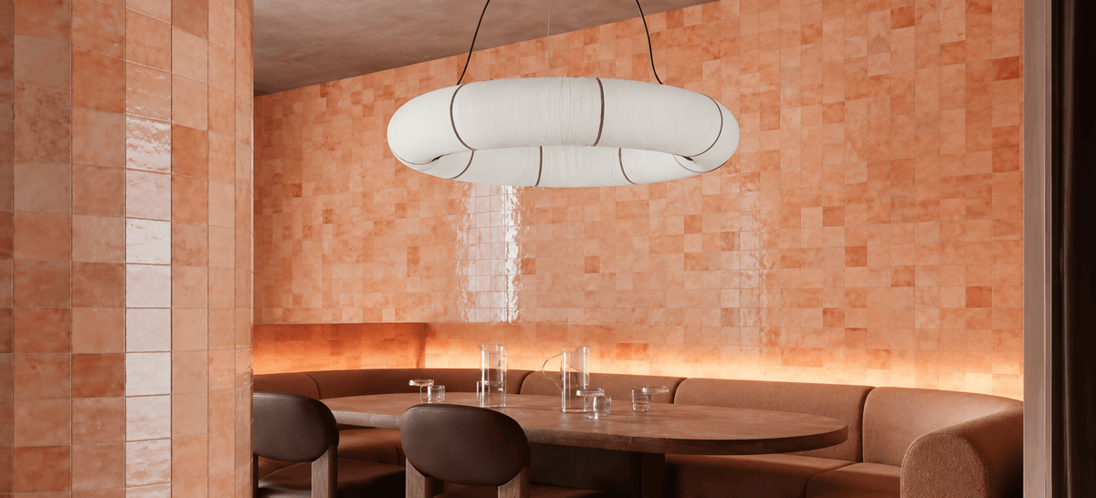 Sartoria Alchemica Corallo Gloss Subway Tile 100x100mm