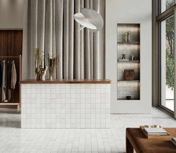 VL Tile Sartoria Alchemica Cenere Gloss Subway Tile 100x100mm Made In Italy